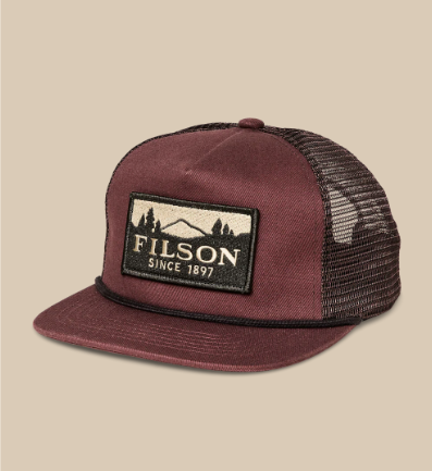 Scenic Patch Trucker Mesh Hat- Redwood